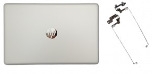 Klapa obudowa matrycy+ zawiasy do laptopa HP 17-AK 17-BS  srebrna